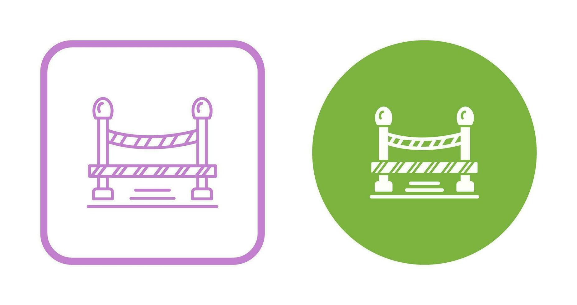 Do Not Cross Line Vector Icon