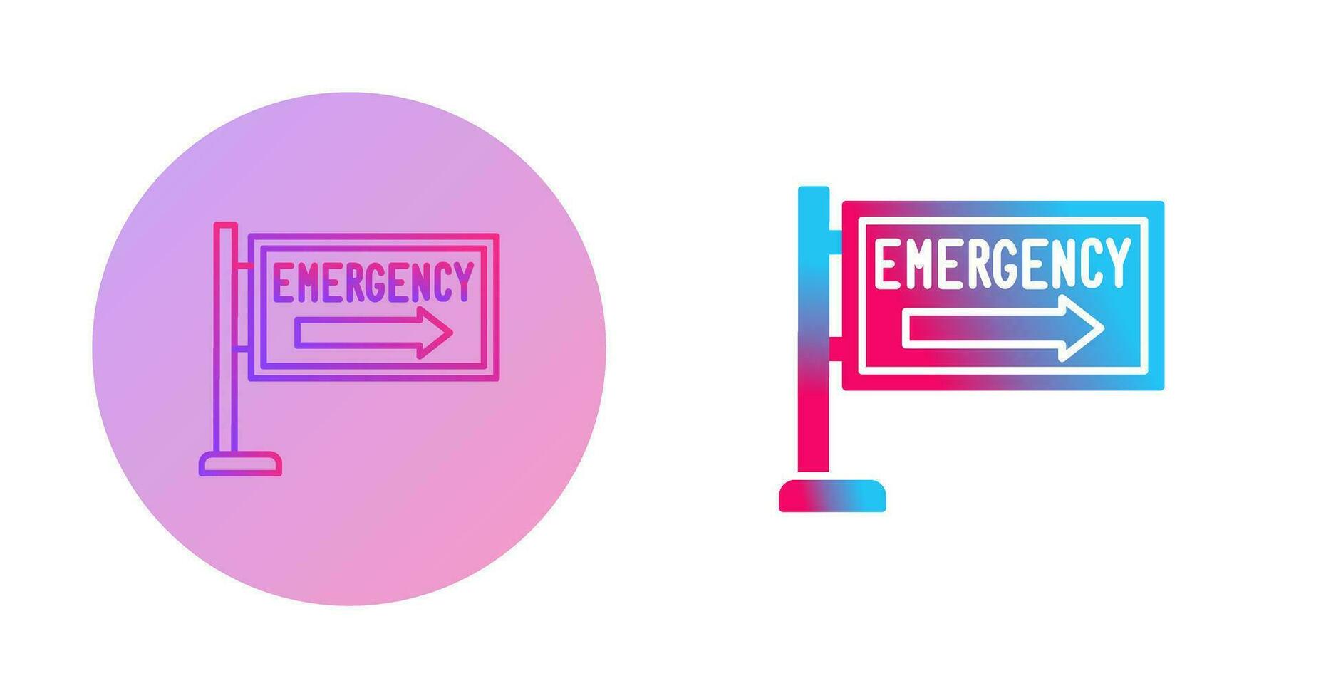 icono de vector de señal de emergencia