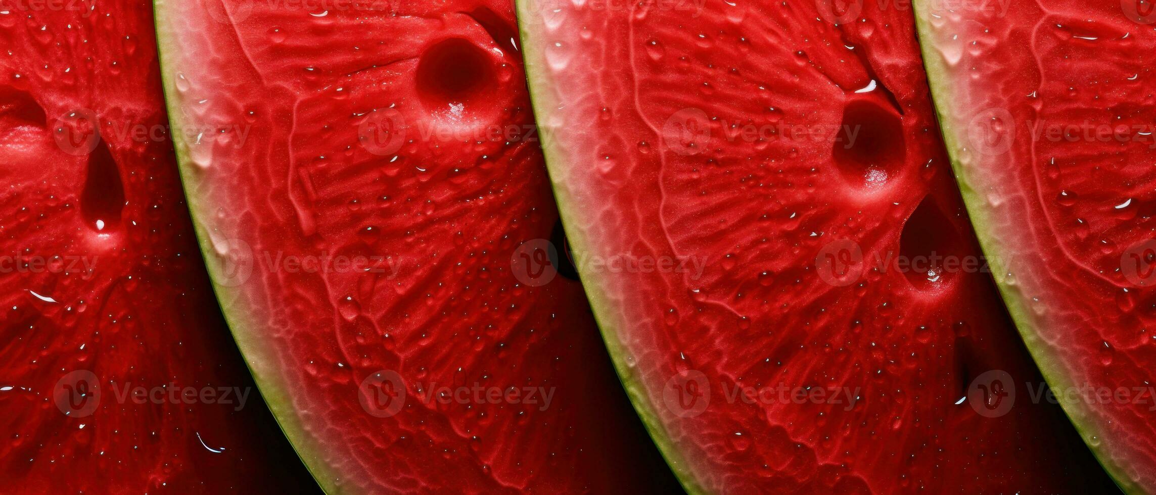 Detailed macro view of watermelon flesh. AI Generative photo