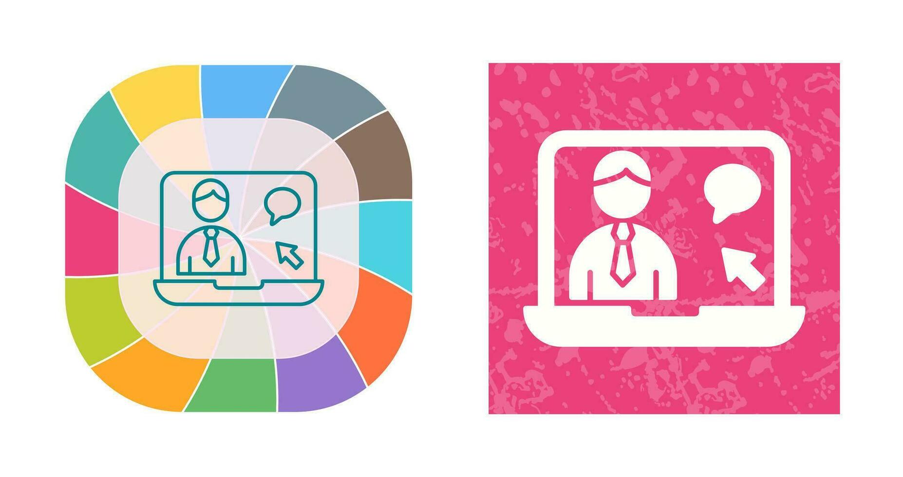 Online Interview Vector Icon