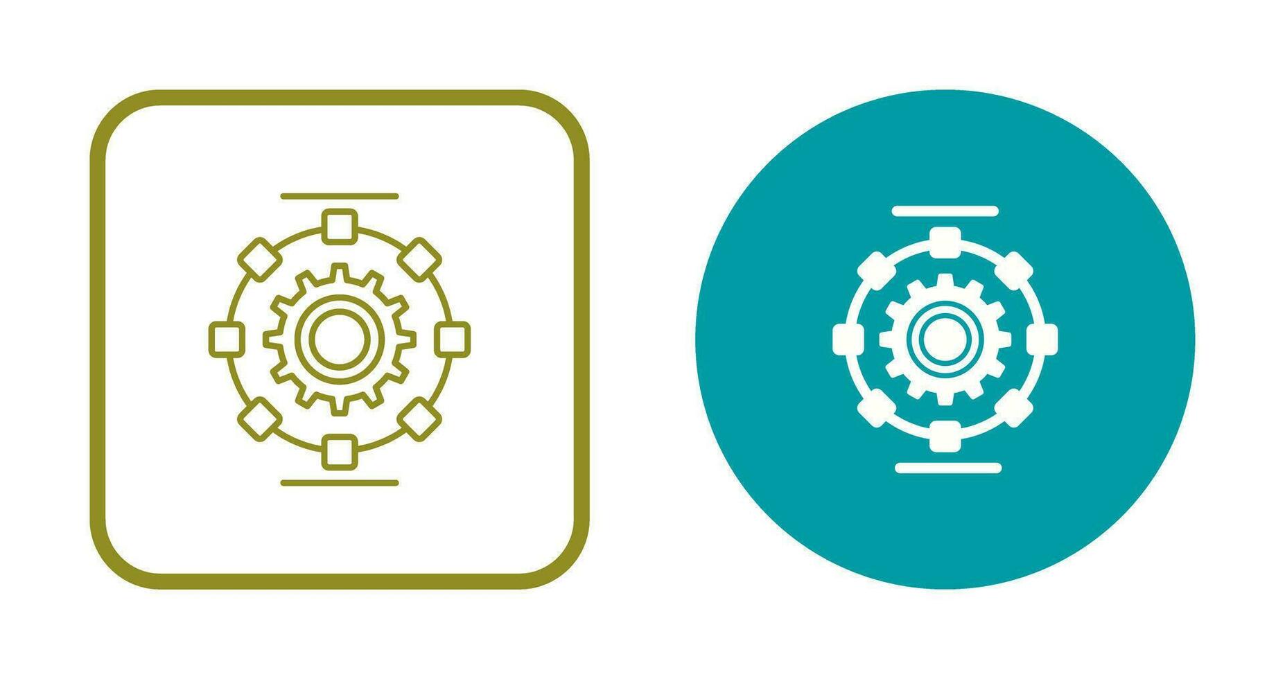 Automated Process Vector Icon