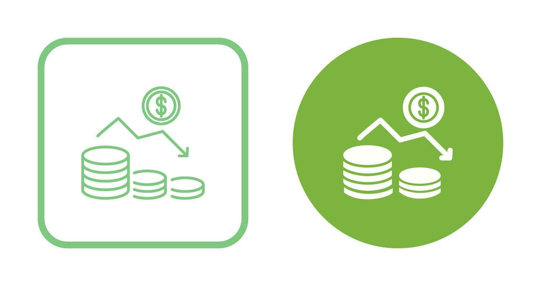 Money Loss Vector Icon