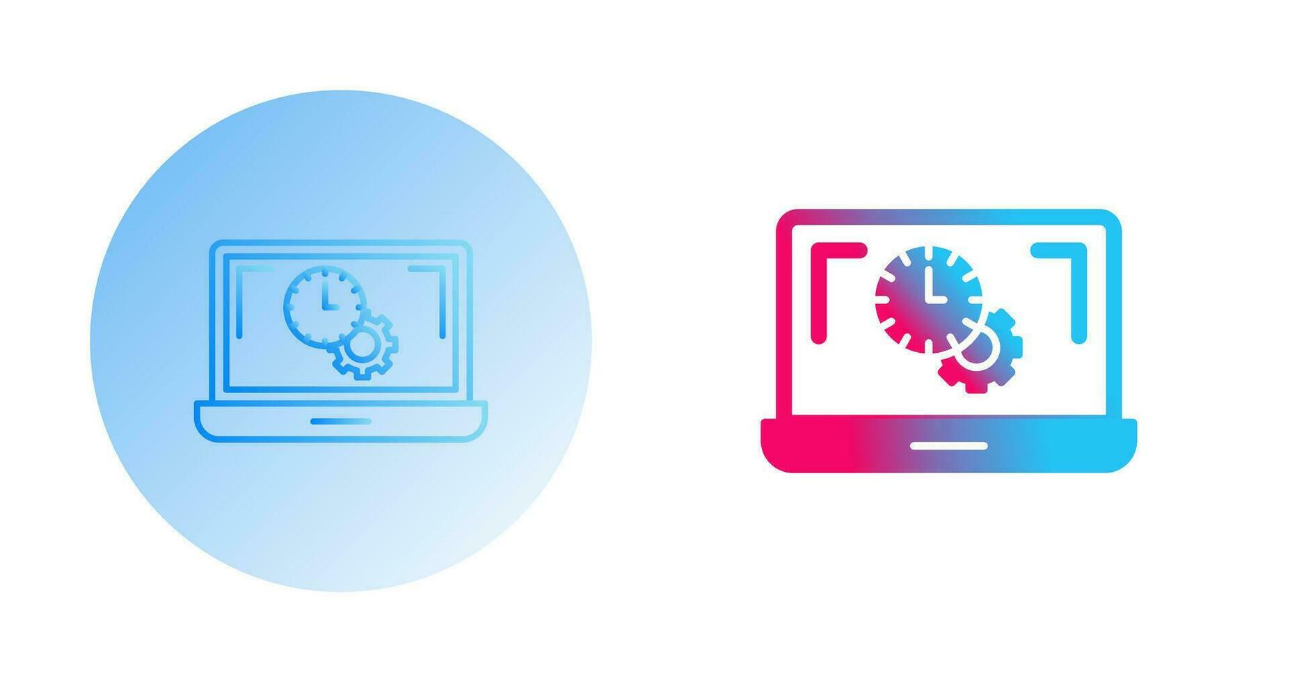 Flex Time Vector Icon