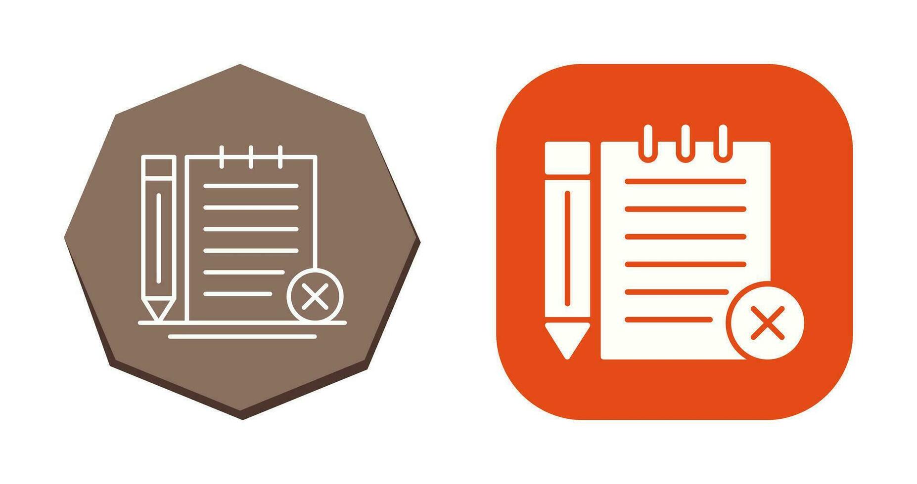 Unchecked Notes Vector Icon