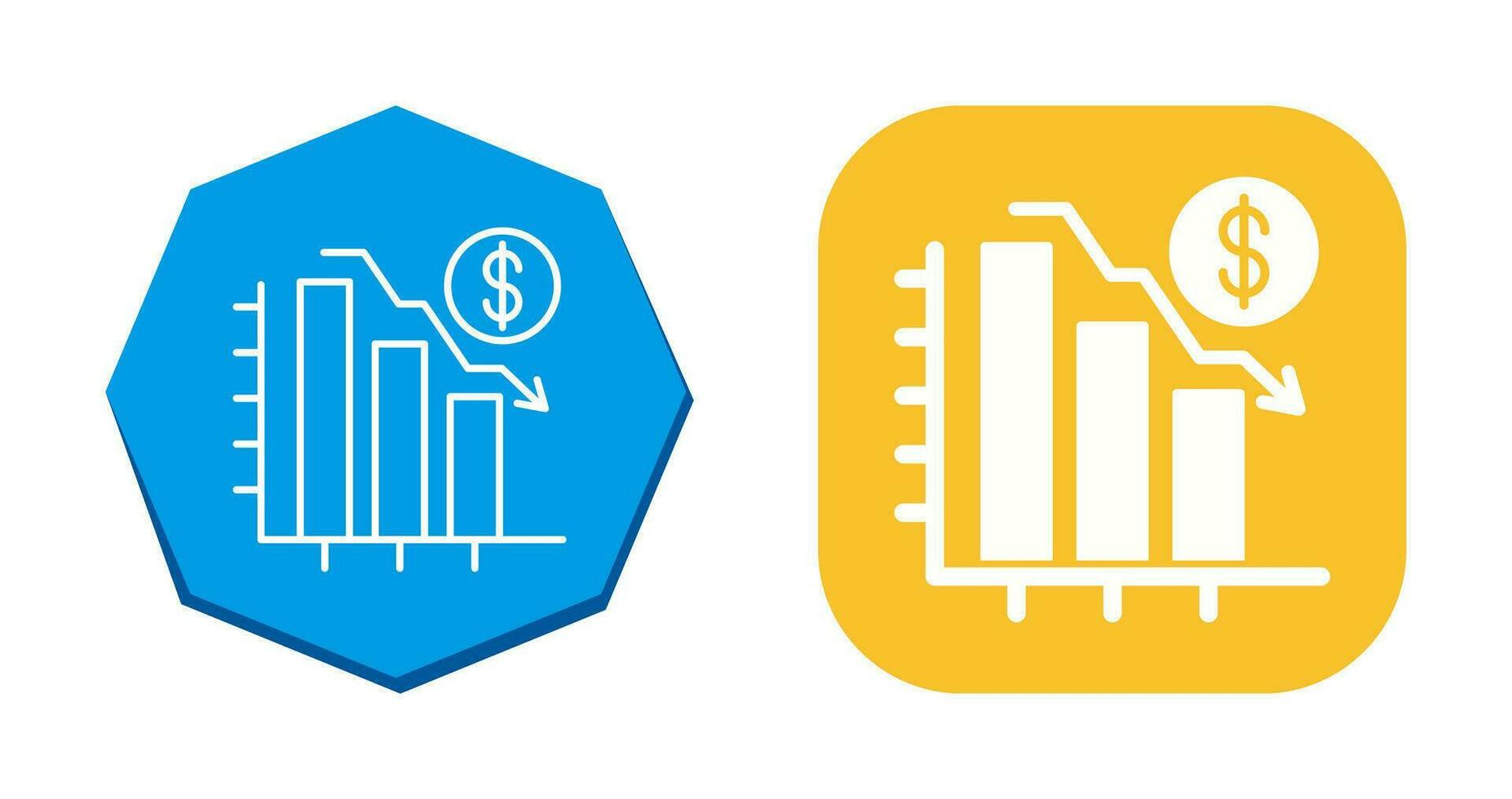 Chart Down Vector Icon
