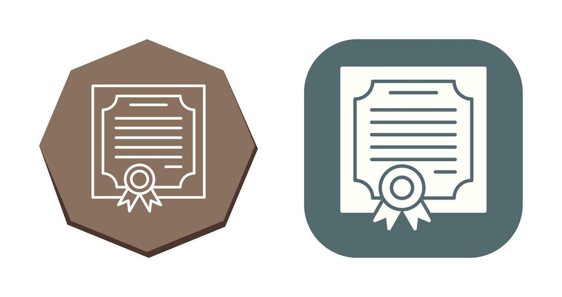 icono de vector de certificado