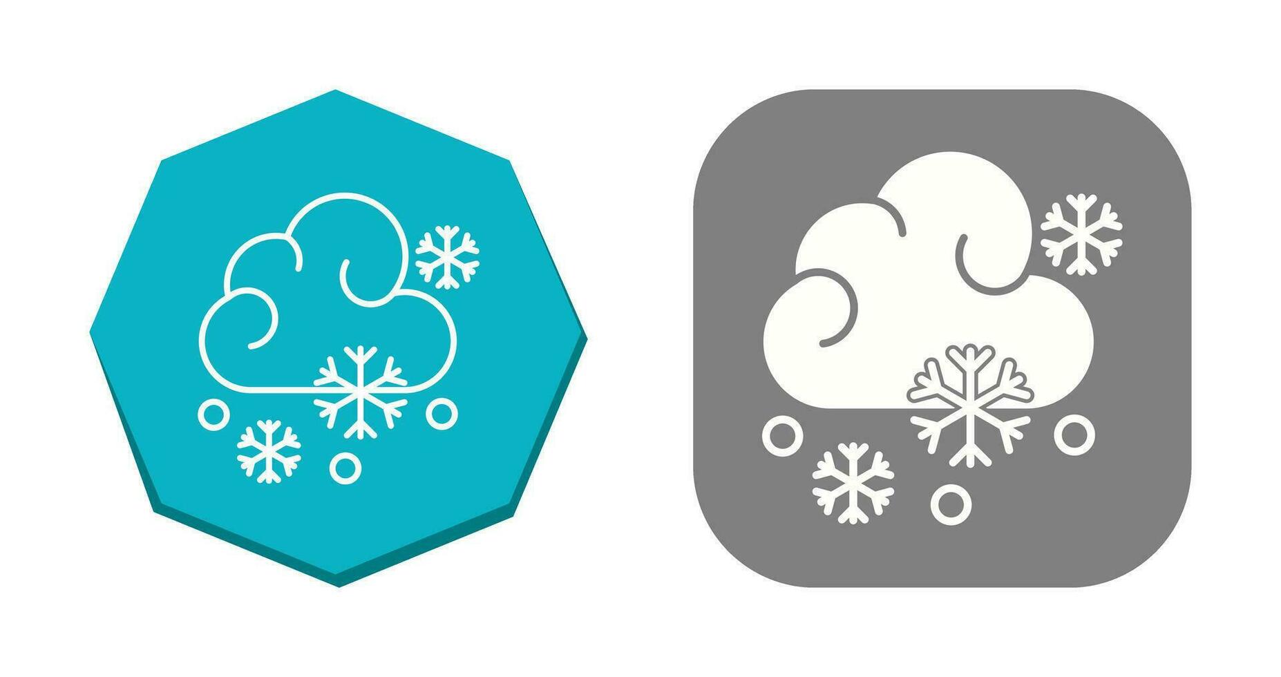 icono de vector nevado