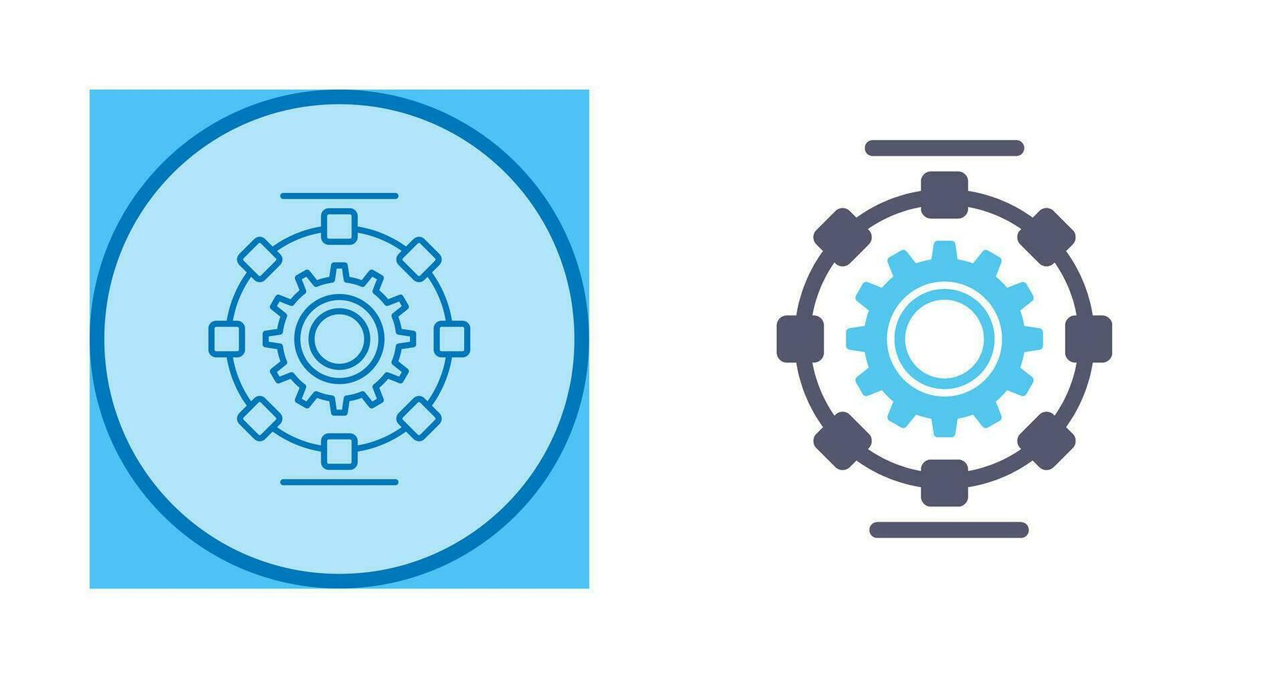 Automated Process Vector Icon