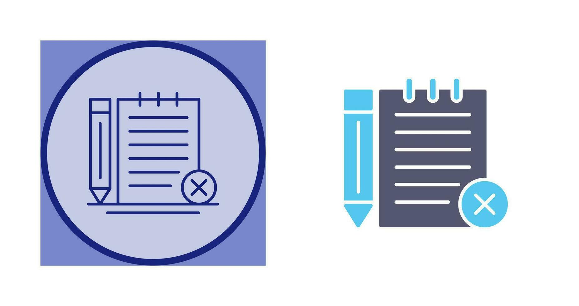 Unchecked Notes Vector Icon