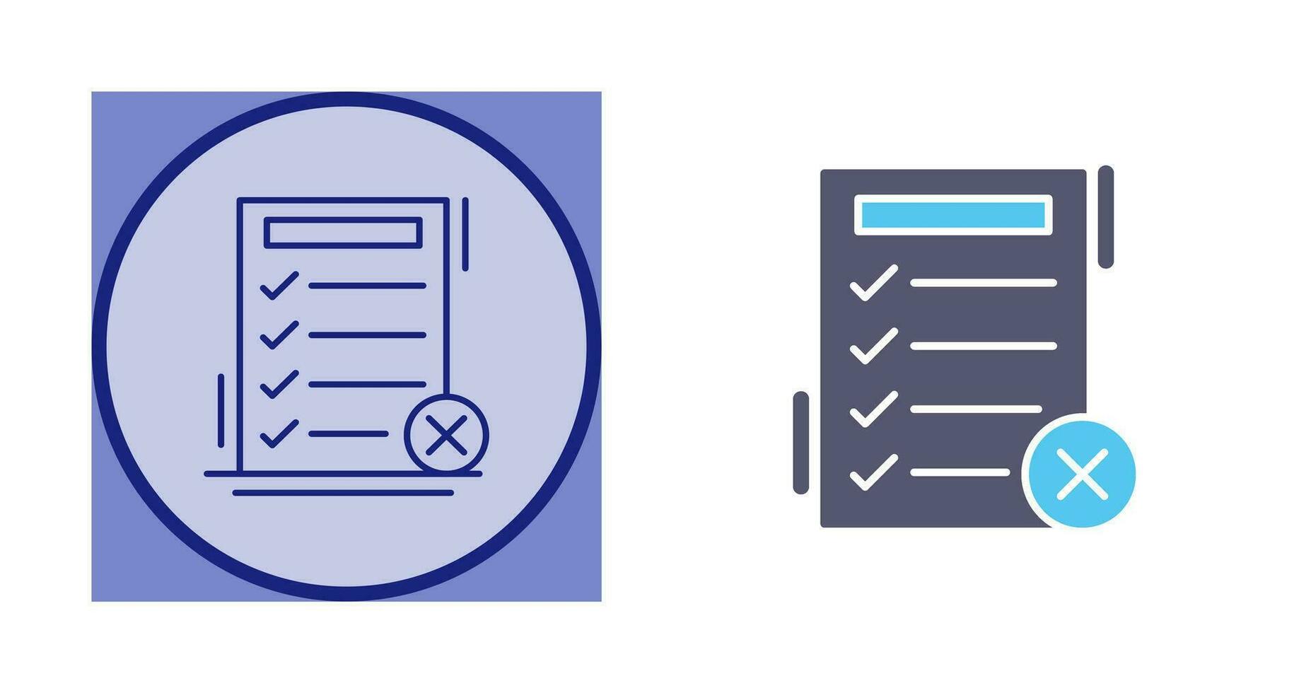 Fake List Vector Icon