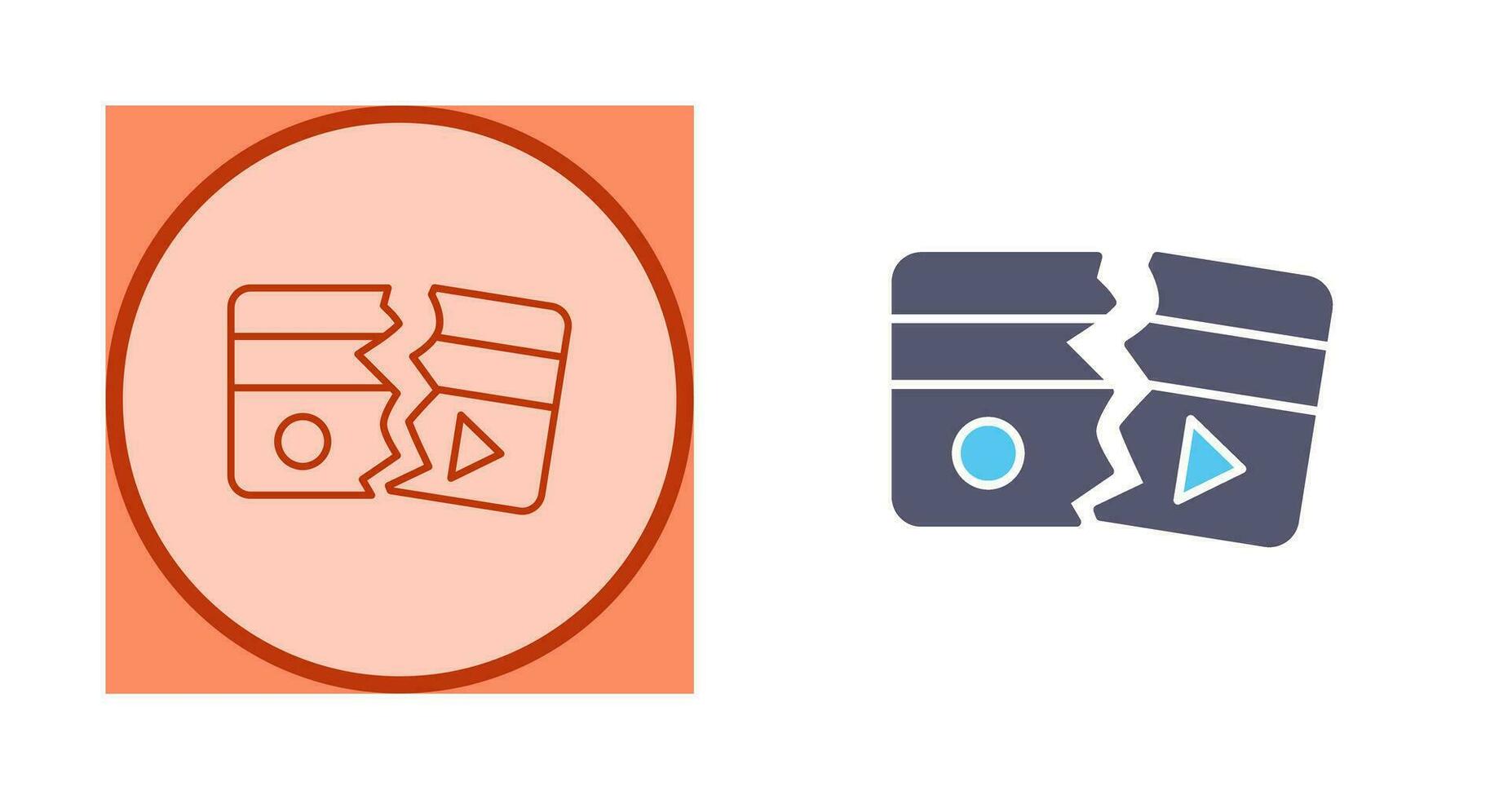 Broken Vector Icon