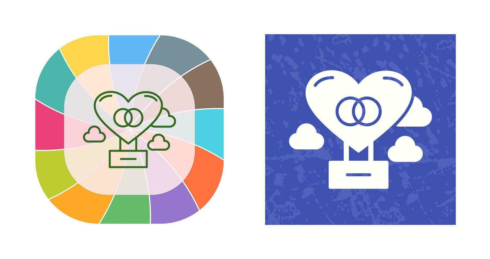 Hot Air Balloon Vector Icon