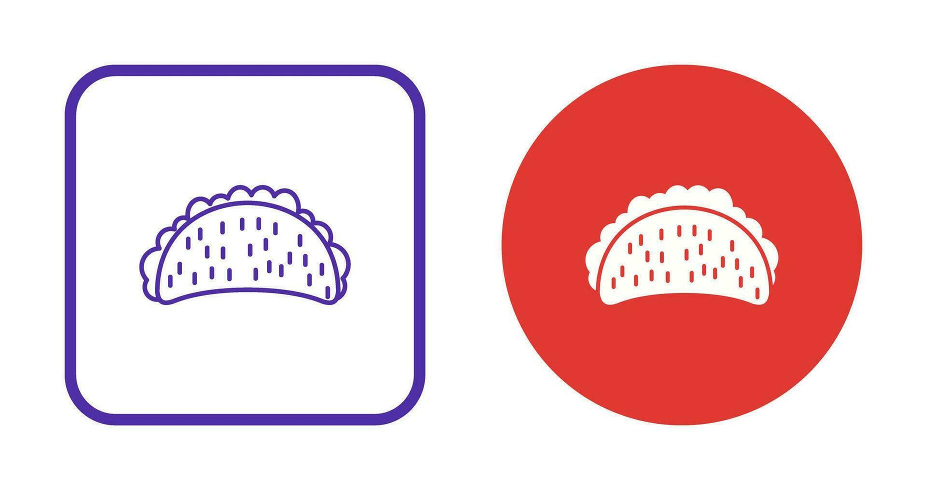 icono de vector de tacos