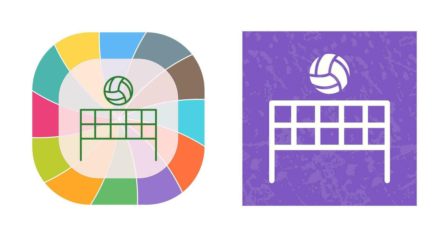 Beach Volleyball Vector Icon