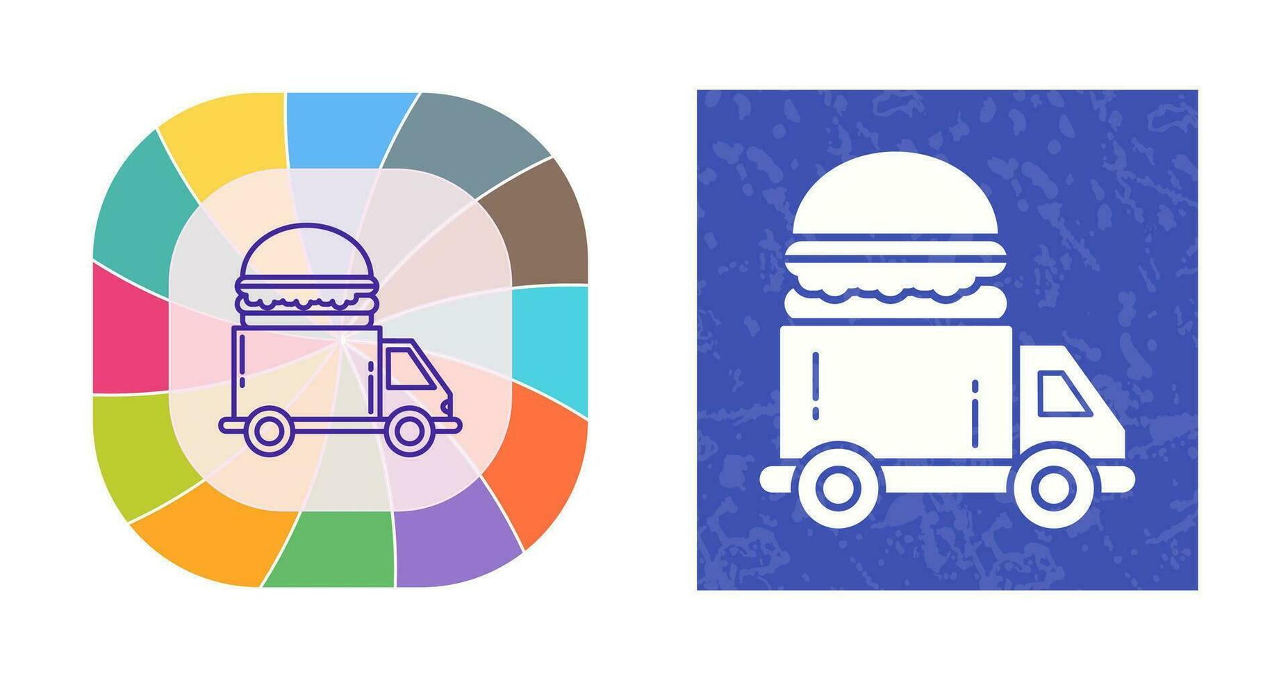 Fast Food Truck Vector Icon