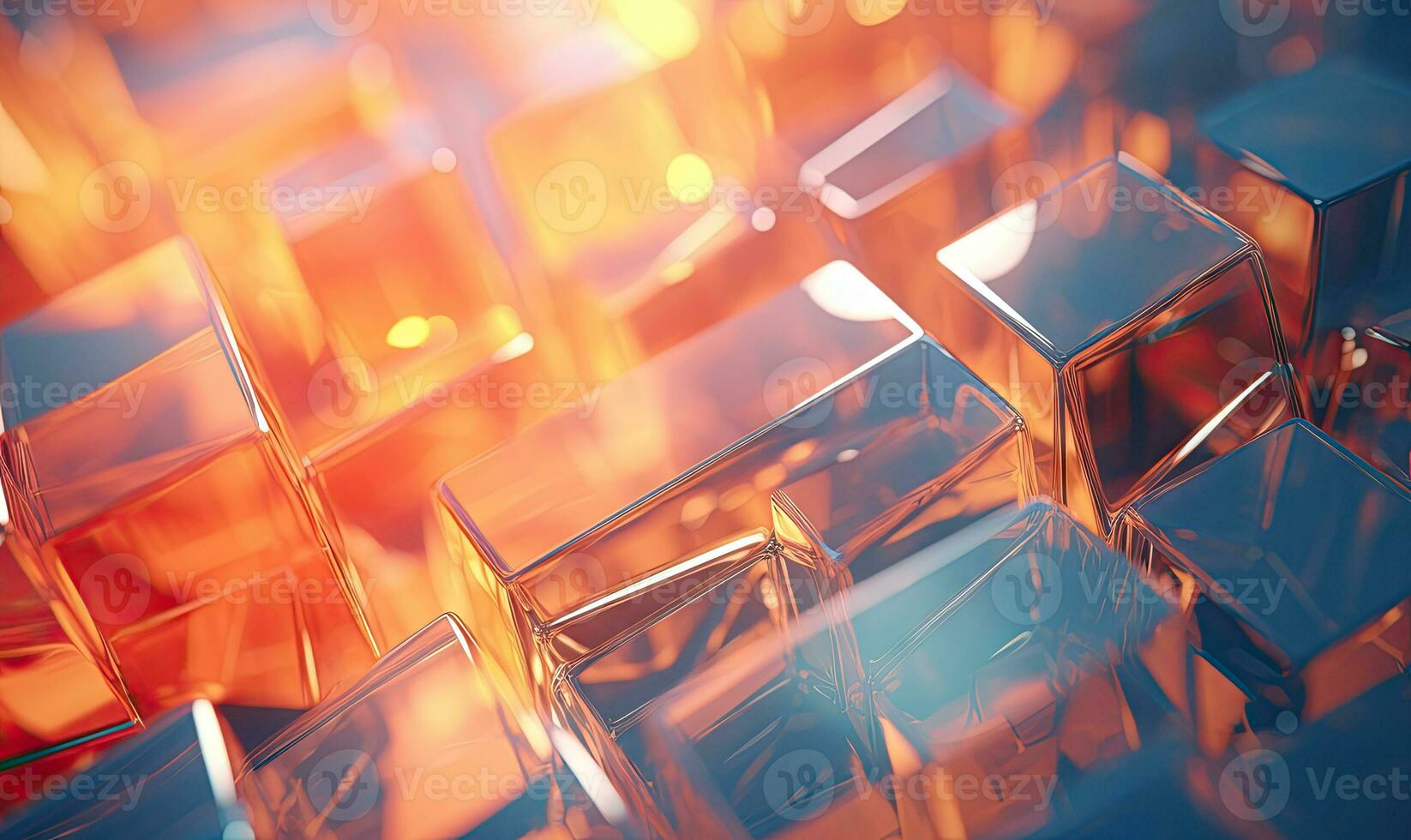 Bright composition featuring glassmorphism elements. AI Generative photo