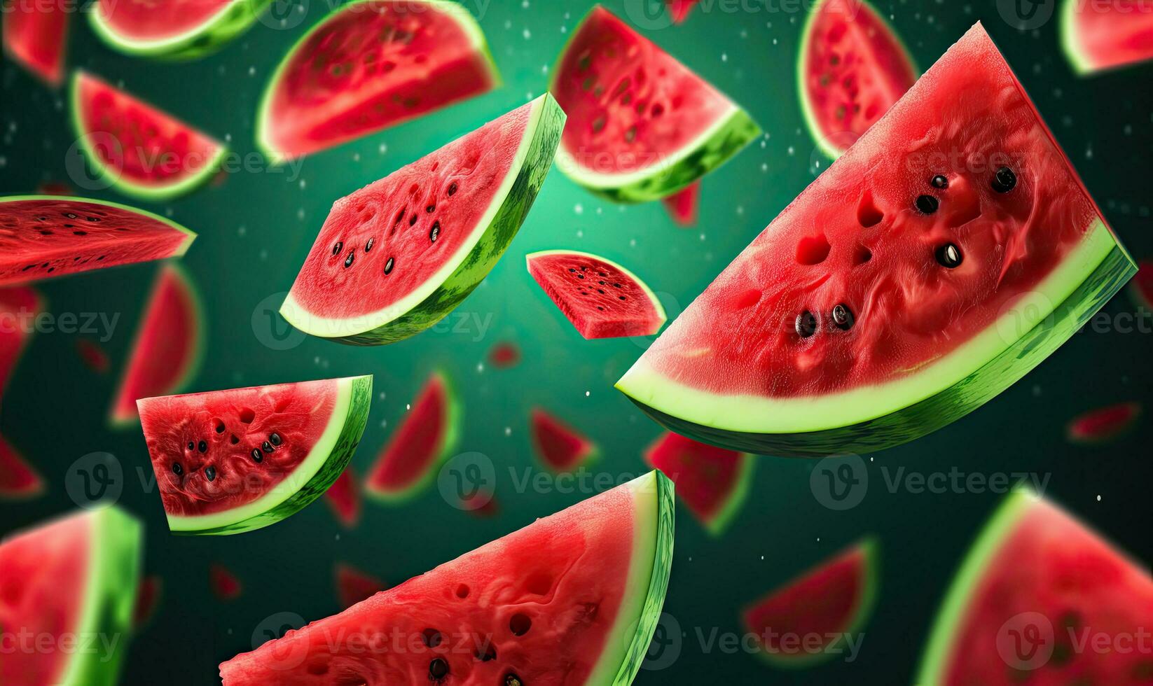 Vibrant watermelon green backdrop. AI Generative photo