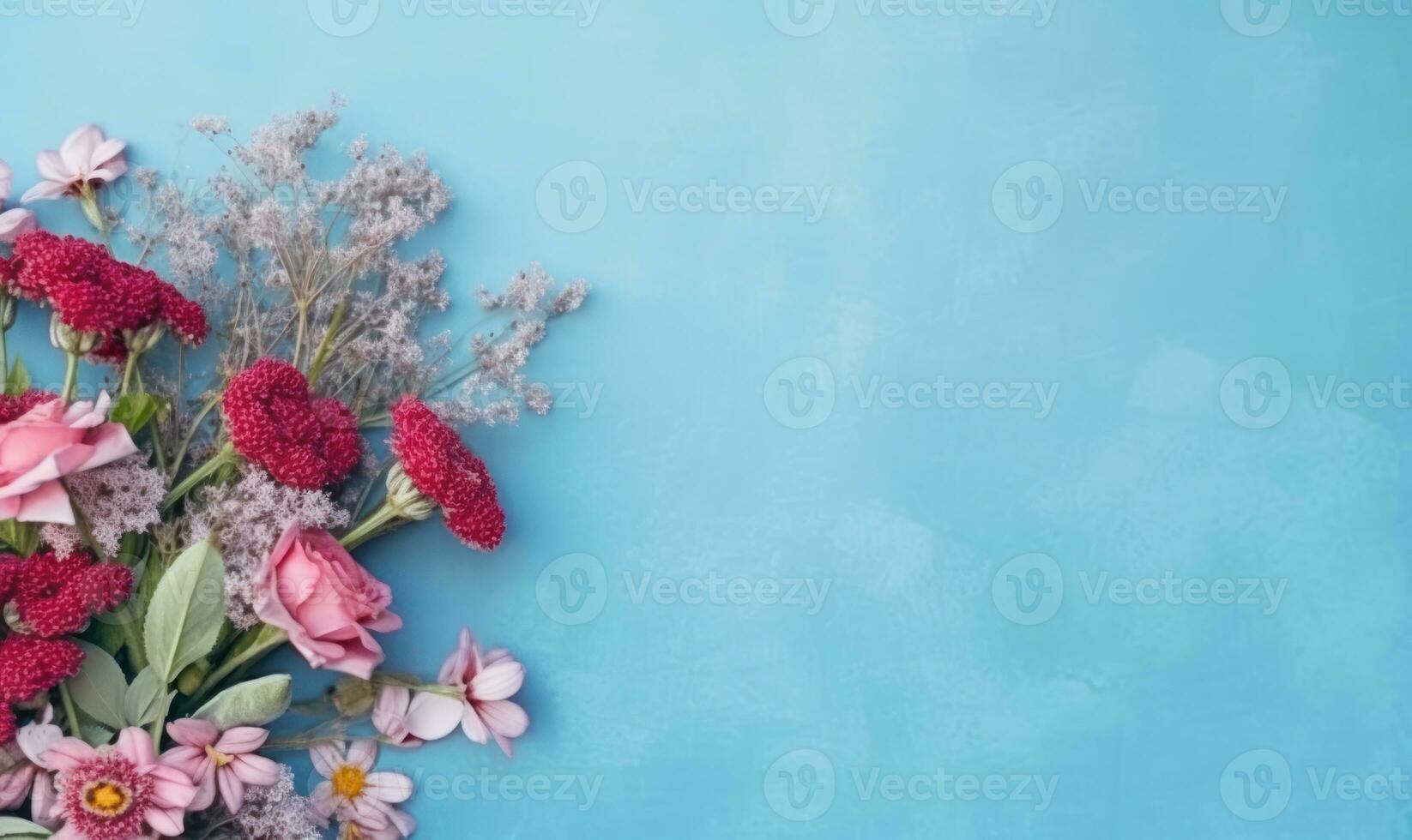 Vibrant bouquet of assorted flowers. AI Generative photo