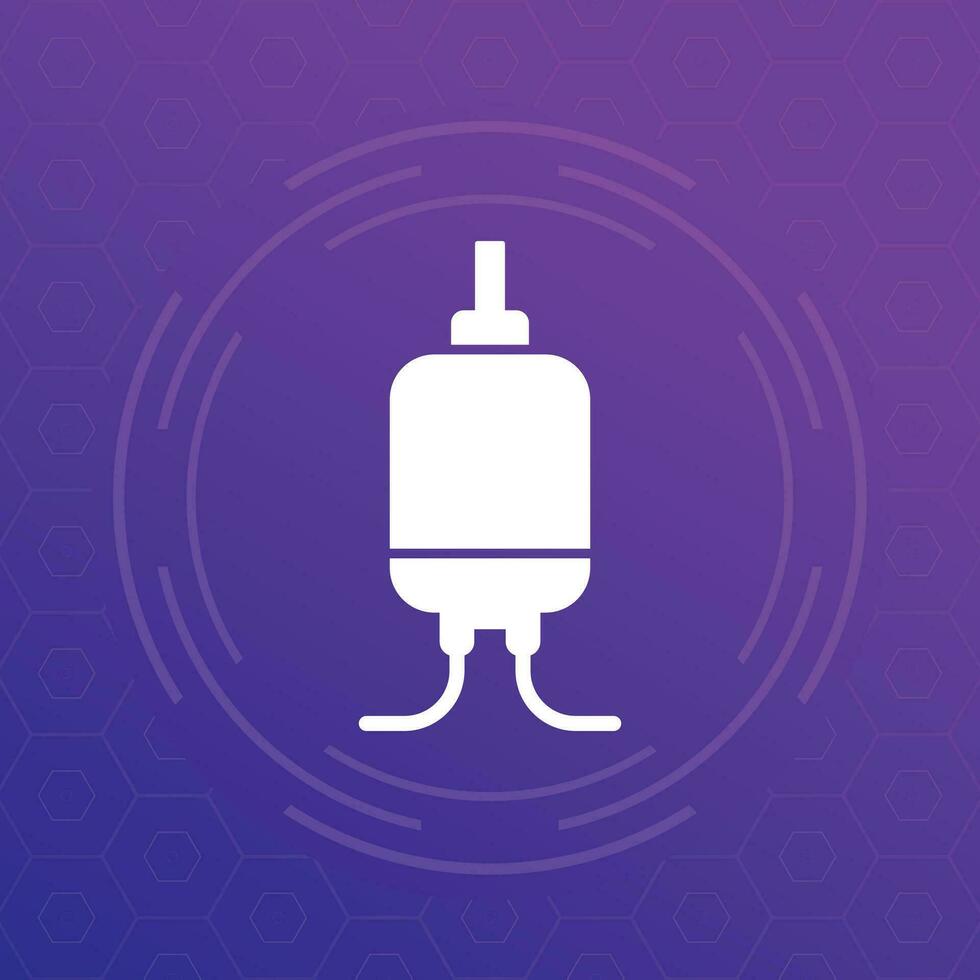 DC motor icon for web vector