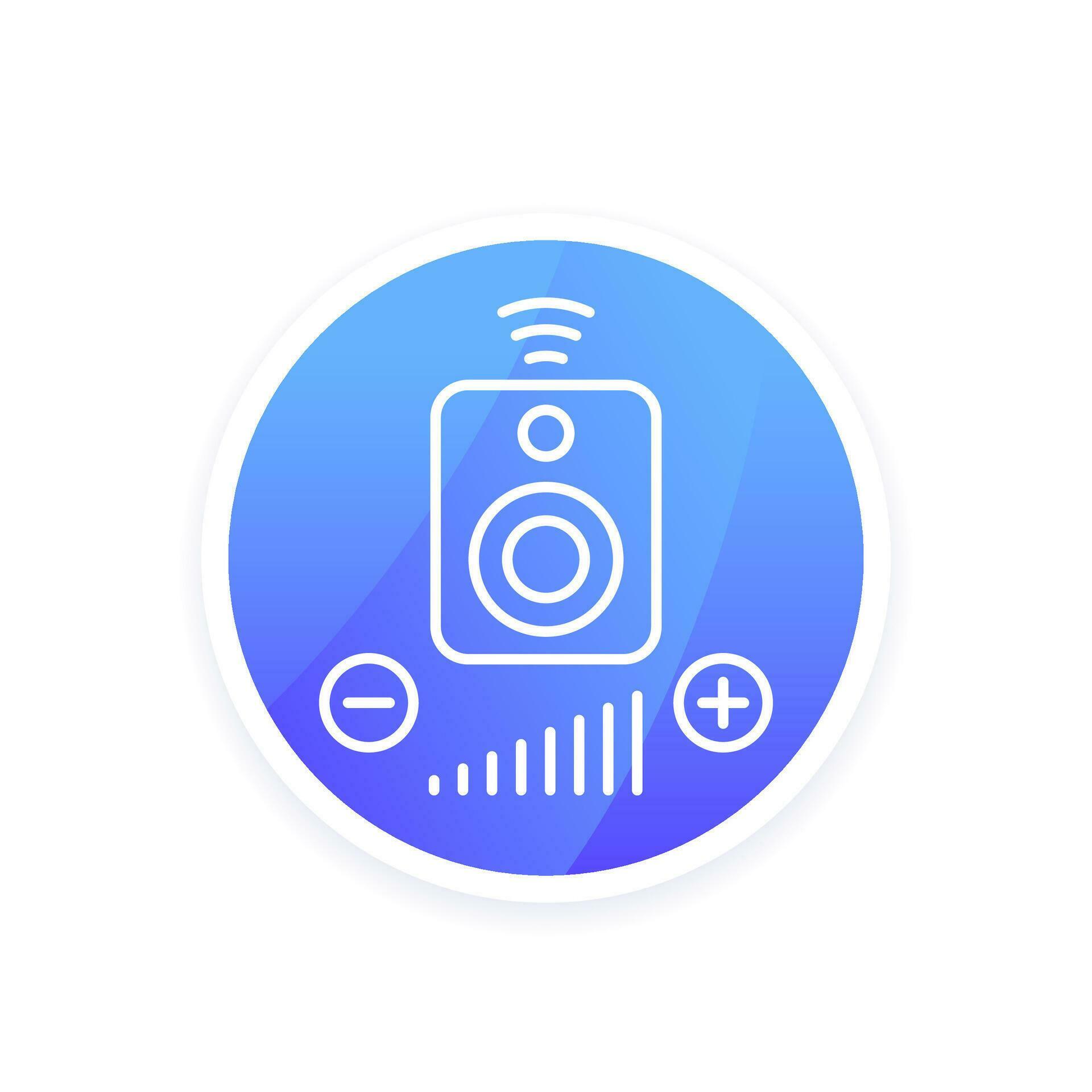Smart speaker control line icon, vector 33712968 Vector Art at Vecteezy