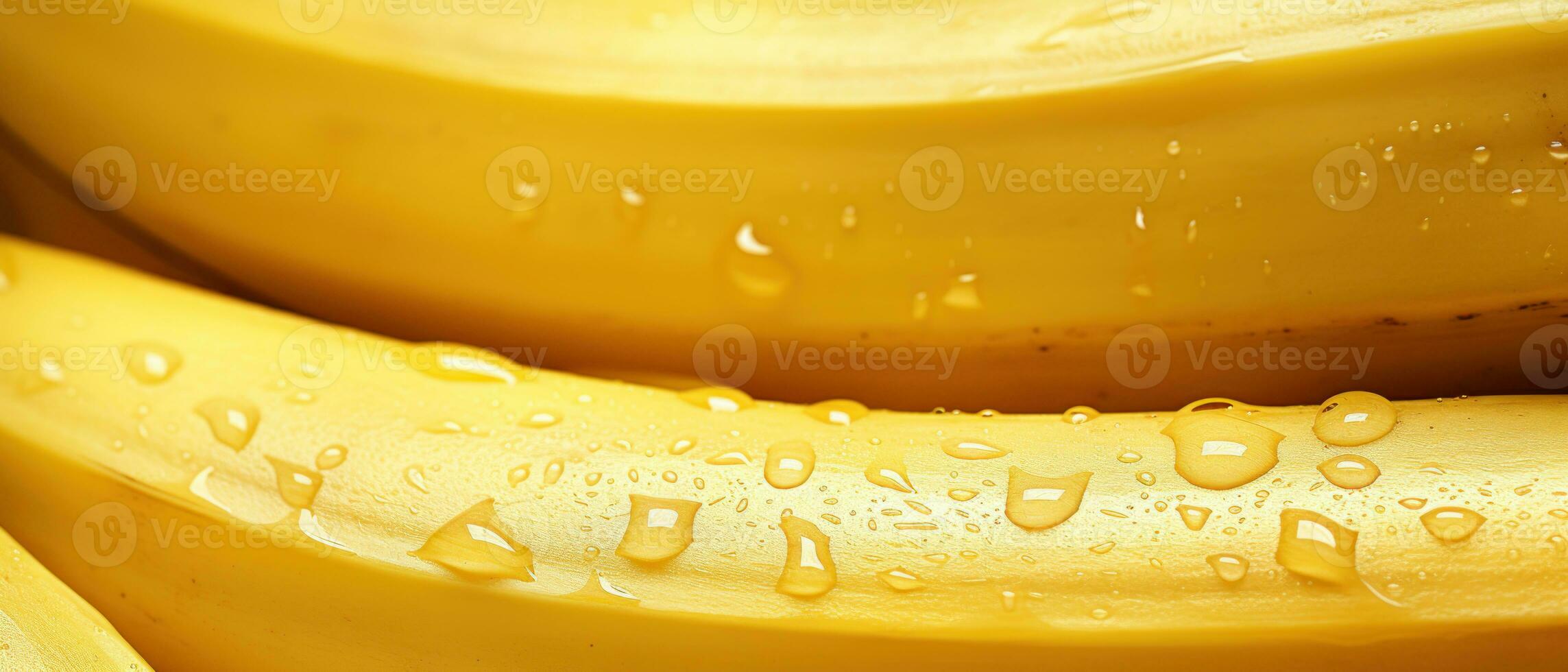 Close-up view of a ripe banana skin. AI Generative photo