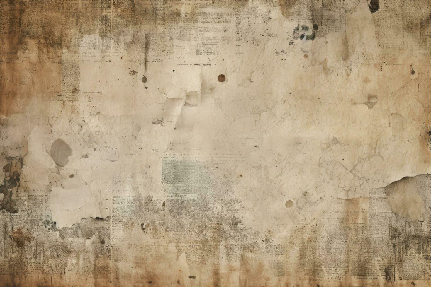 Newspaper Paper Grunge Vintage Old Aged Texture Background Stock