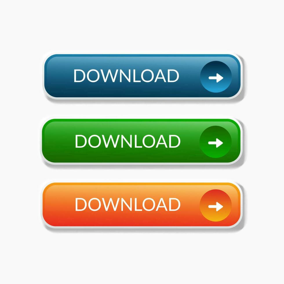 Download web button vector