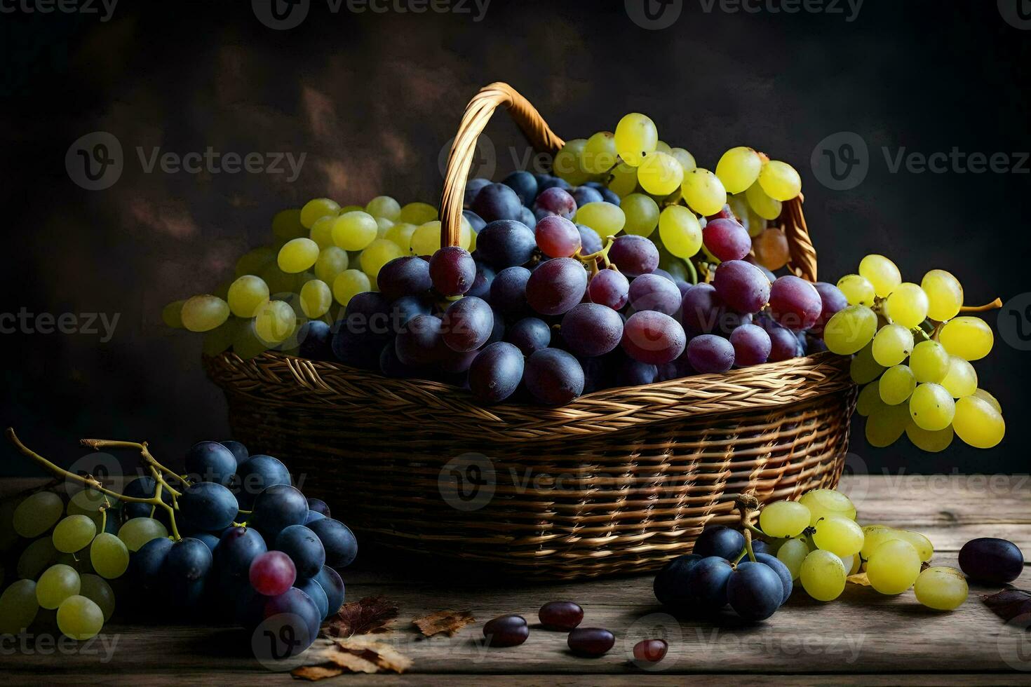 grapes, grapes, grapes, grapes, grapes, grapes, grapes, grapes, grapes. AI-Generated photo