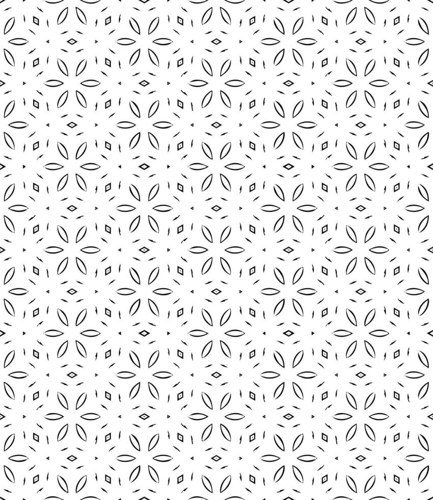 patrón abstracto sin costuras en blanco y negro. fondo y telón de fondo. diseño ornamental en escala de grises. vector