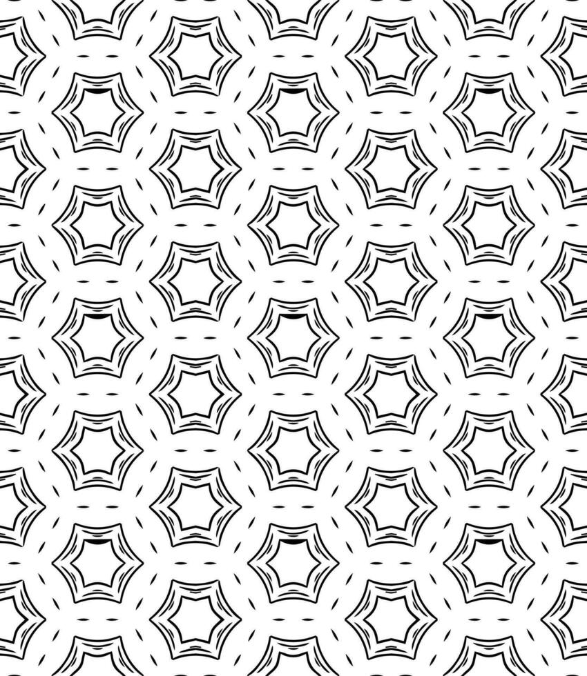 Black and white seamless abstract pattern. Background and backdrop. Grayscale ornamental design. vector