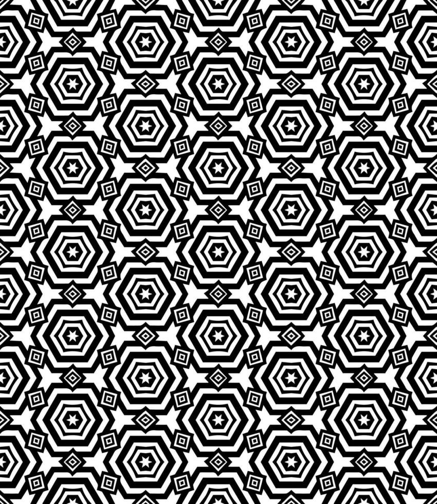 Black and white seamless abstract pattern. Background and backdrop. Grayscale ornamental design. vector