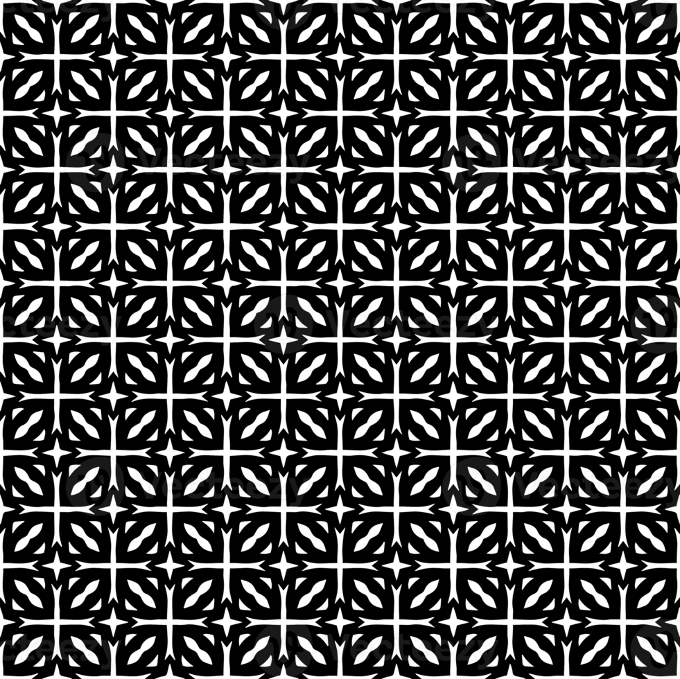 Black seamless abstract pattern. Overlay for background and backdrop. Ornamental design. PNG graphic illustration with transparent background.