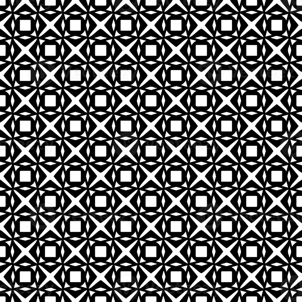 Black seamless abstract pattern. Overlay for background and backdrop. Ornamental design. PNG graphic illustration with transparent background.
