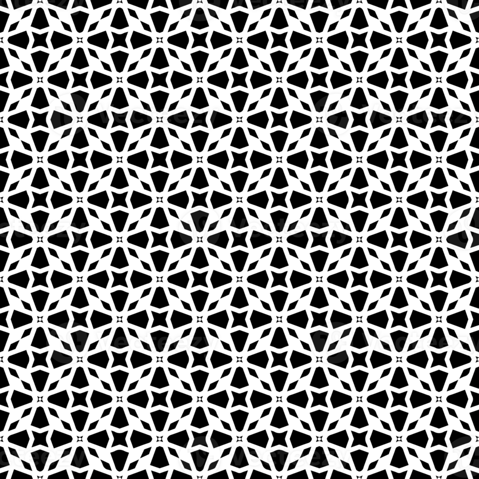 Black seamless abstract pattern. Overlay for background and backdrop. Ornamental design. PNG graphic illustration with transparent background.