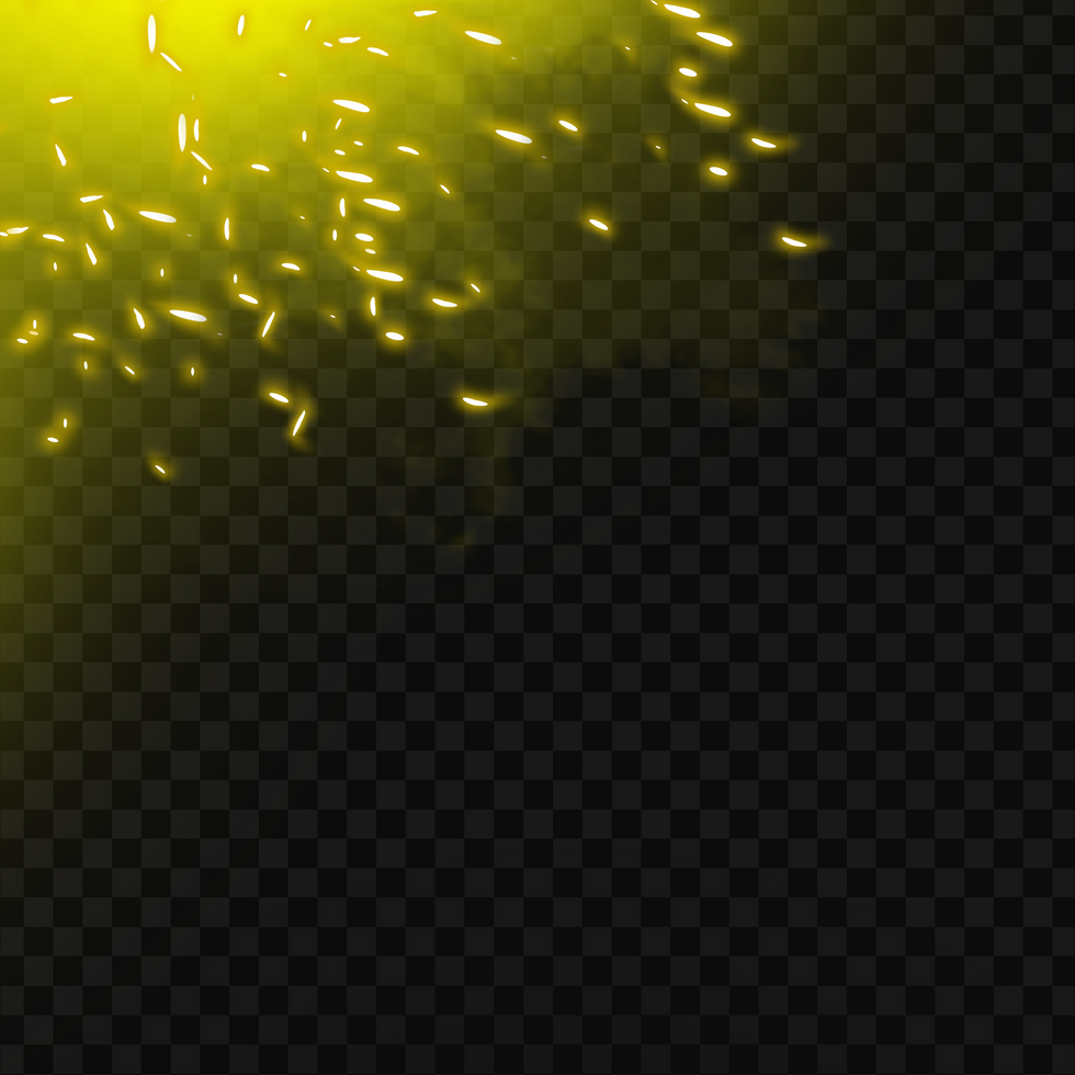 glowing fire dust psd