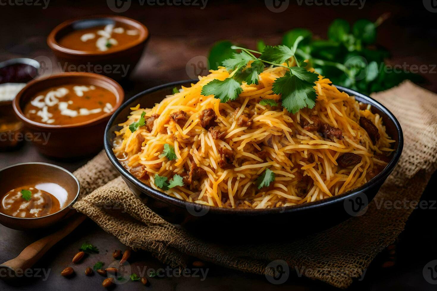 indio comida recetas para el semana. generado por ai foto