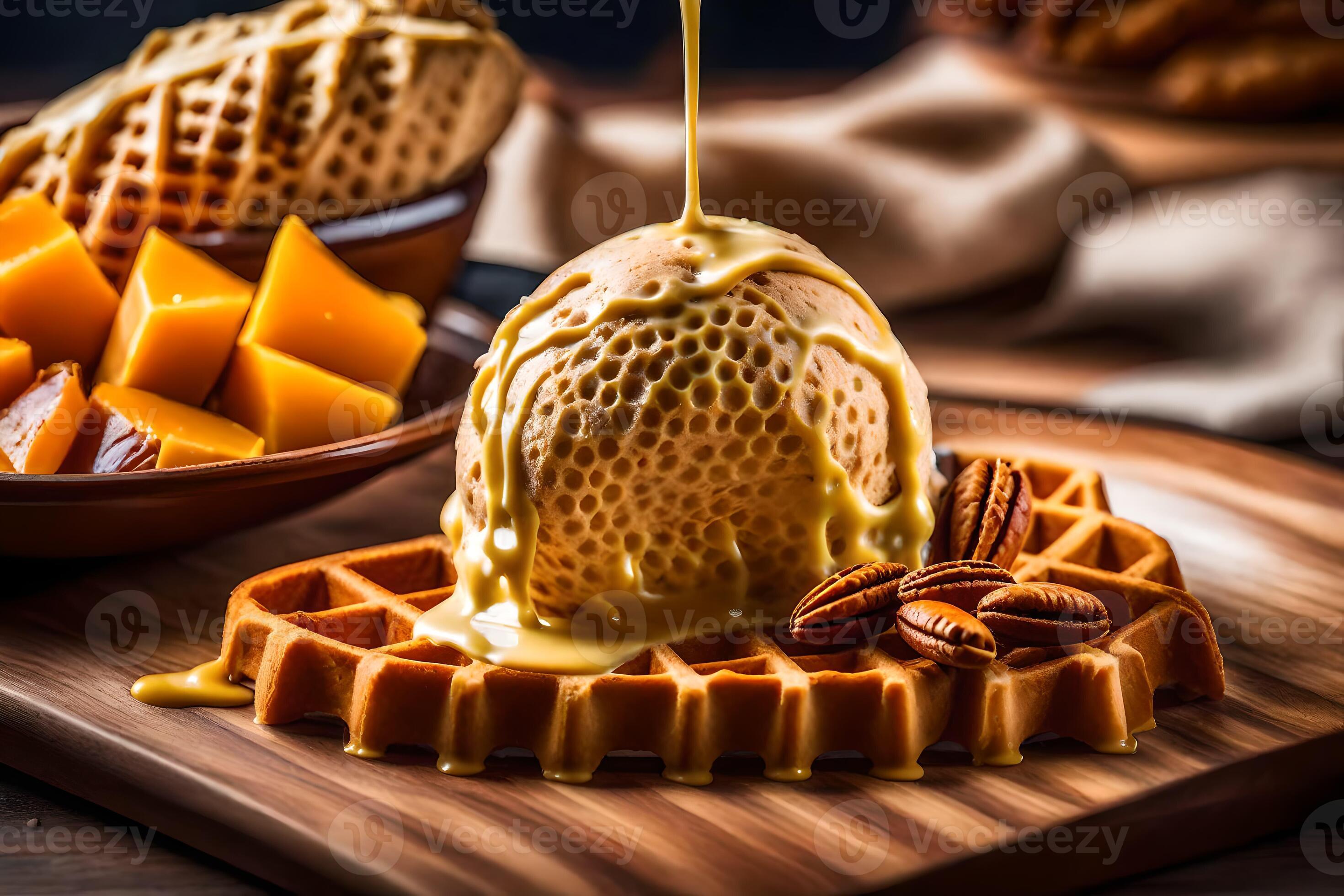 the best waffles in the world. AIGenerated 33808784 Stock Photo at