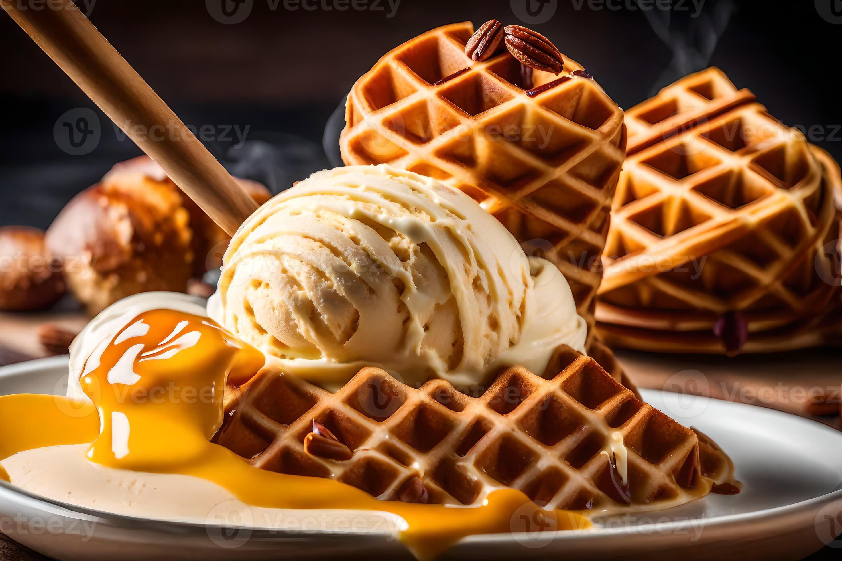 the best waffles in the world. AIGenerated 33816987 Stock Photo at