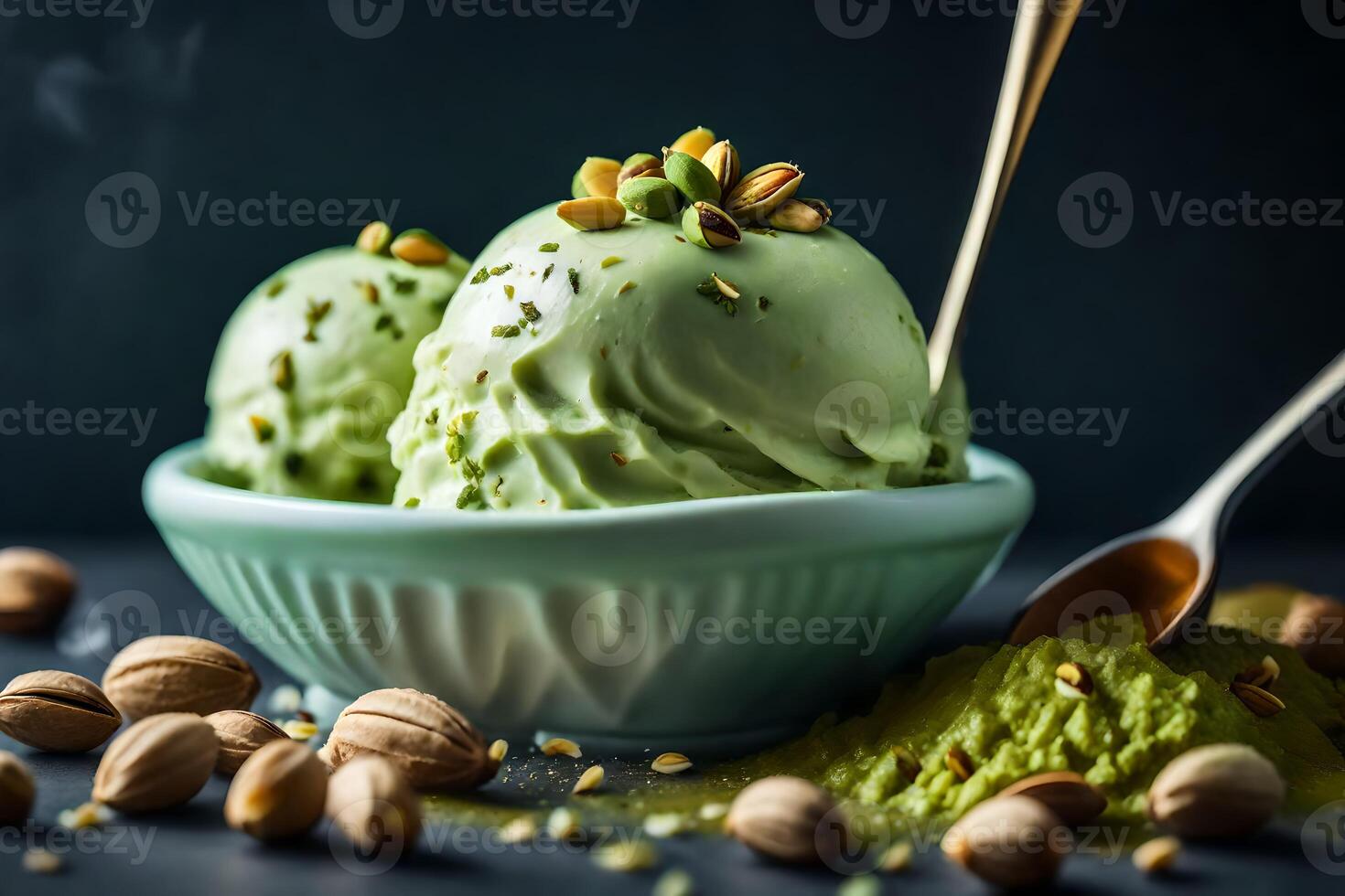 the best ice cream in the world is made with matcha. AIGenerated