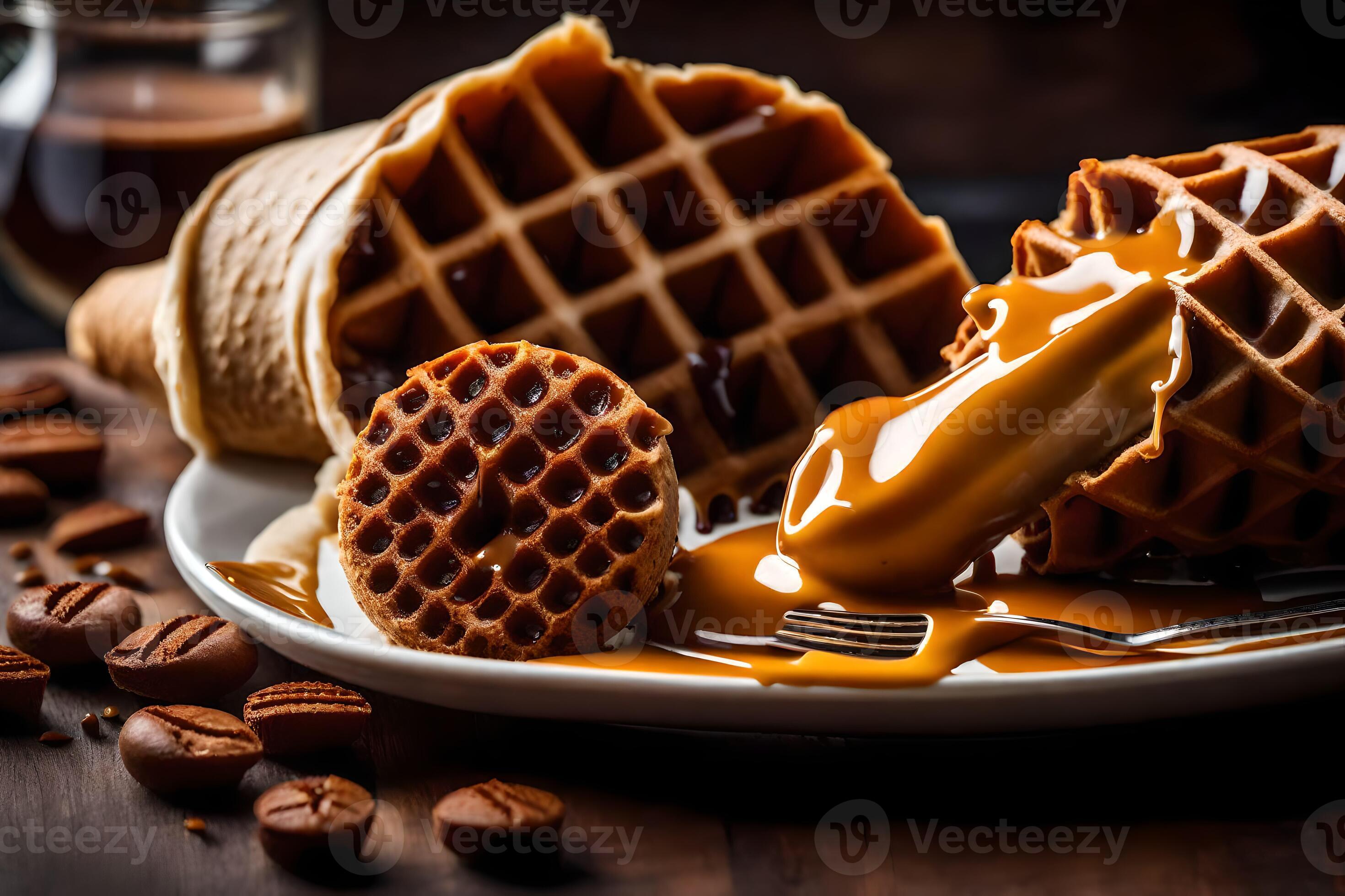 the best waffles in the world. AIGenerated 33822686 Stock Photo at