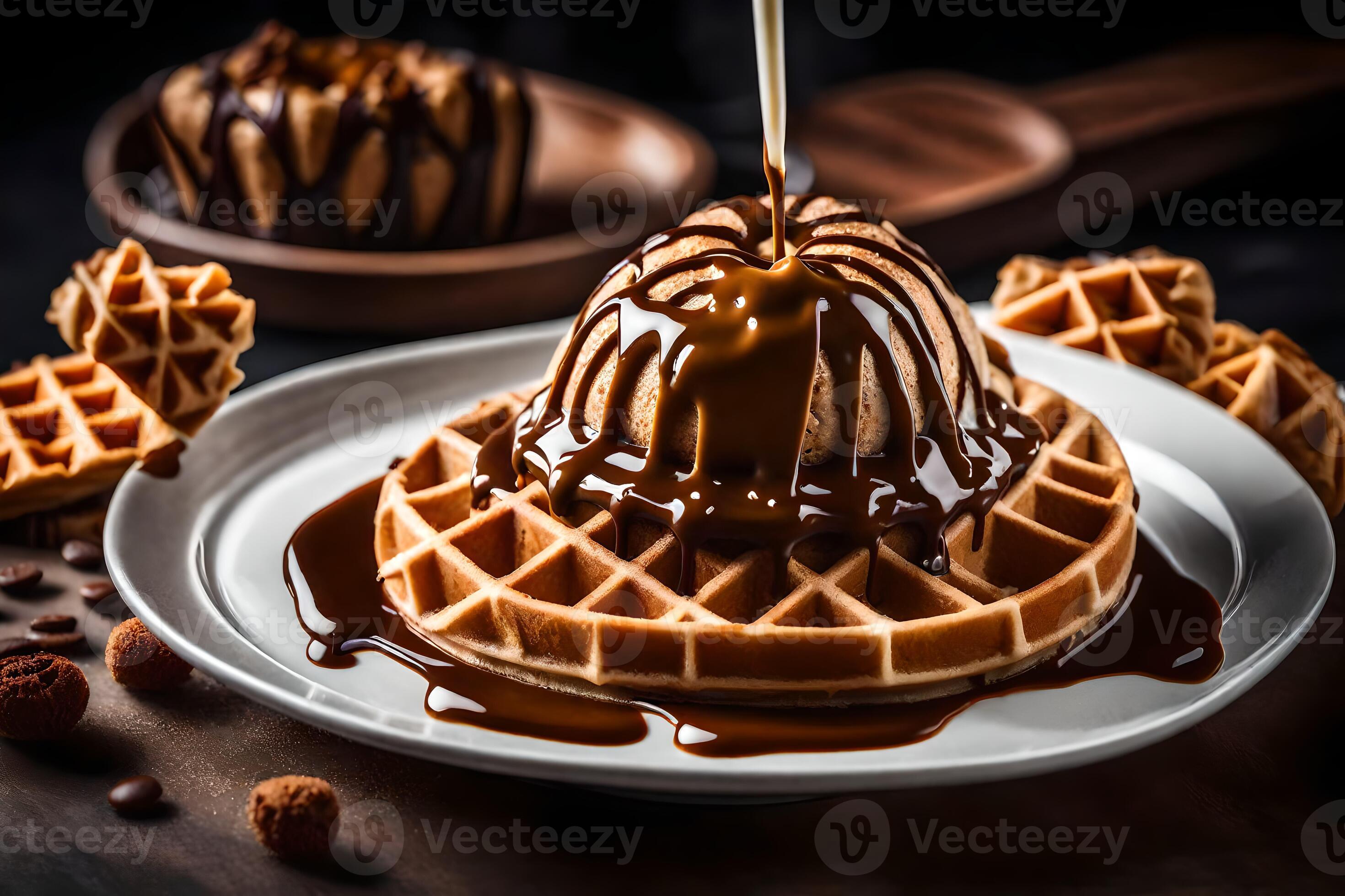 the best waffles in the world. AIGenerated 33823245 Stock Photo at