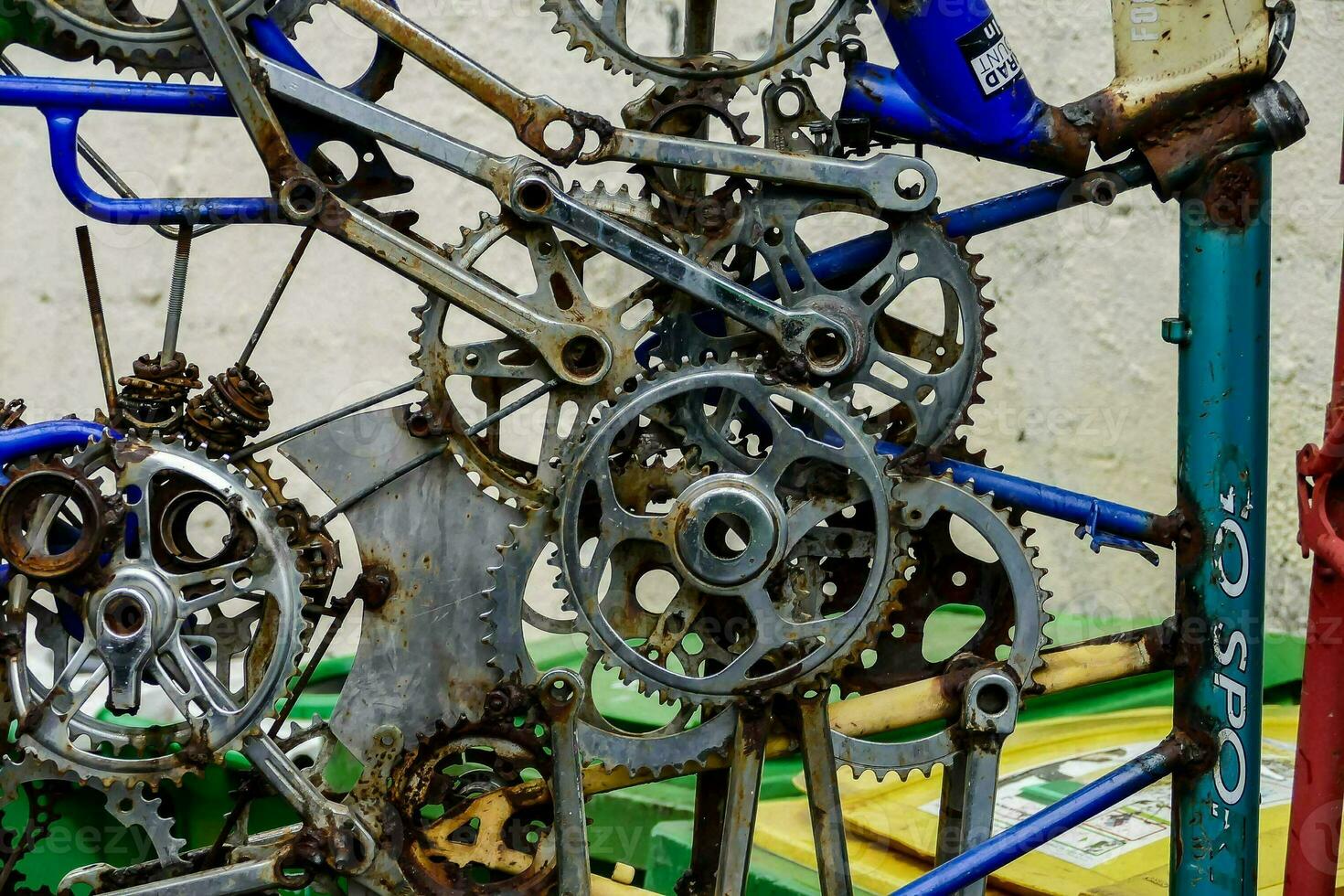 Bicycle mechanisms background photo