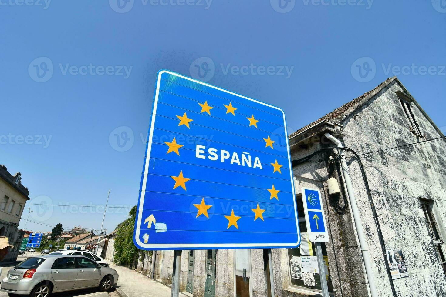 un la carretera firmar desde España foto