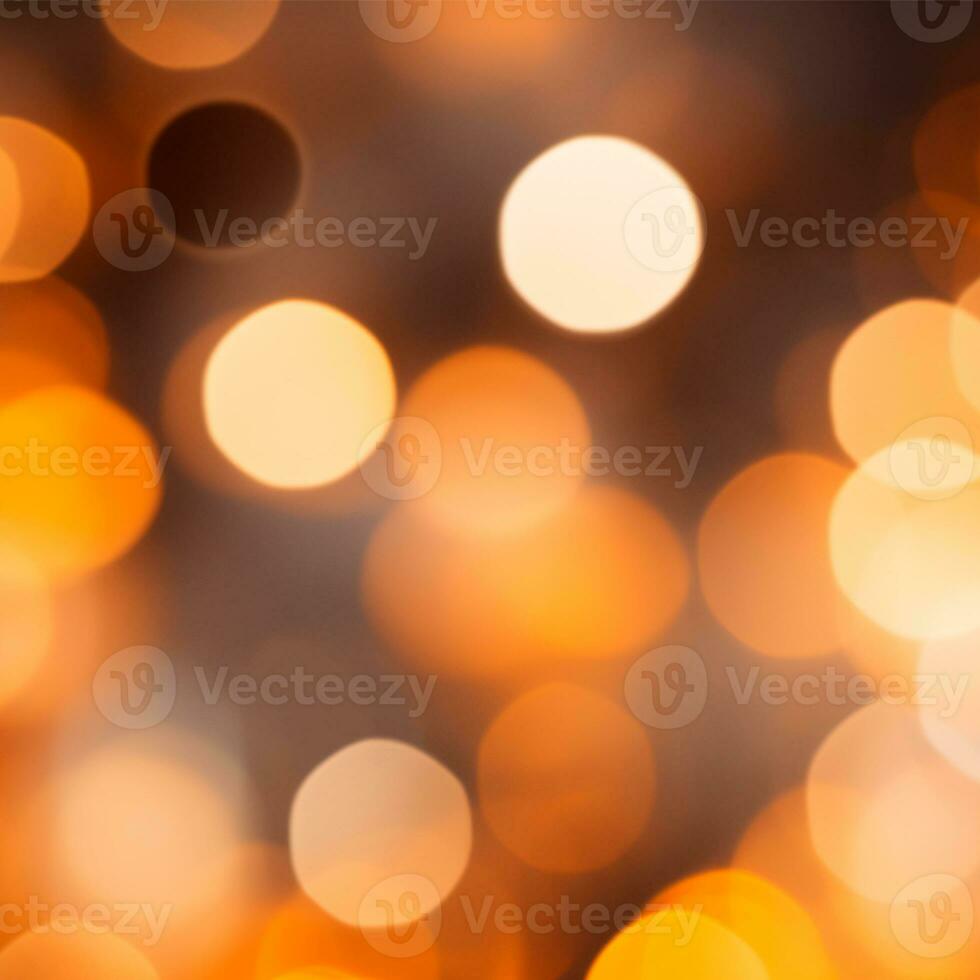 borroso Bokeh, brillante luces, Encendiendo en un oscuro antecedentes - ai generado imagen foto