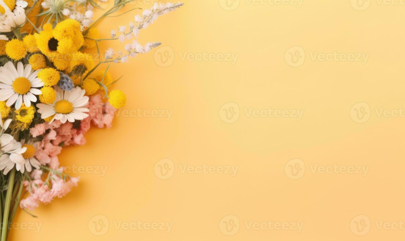 A vibrant bouquet of assorted flowers. photo
