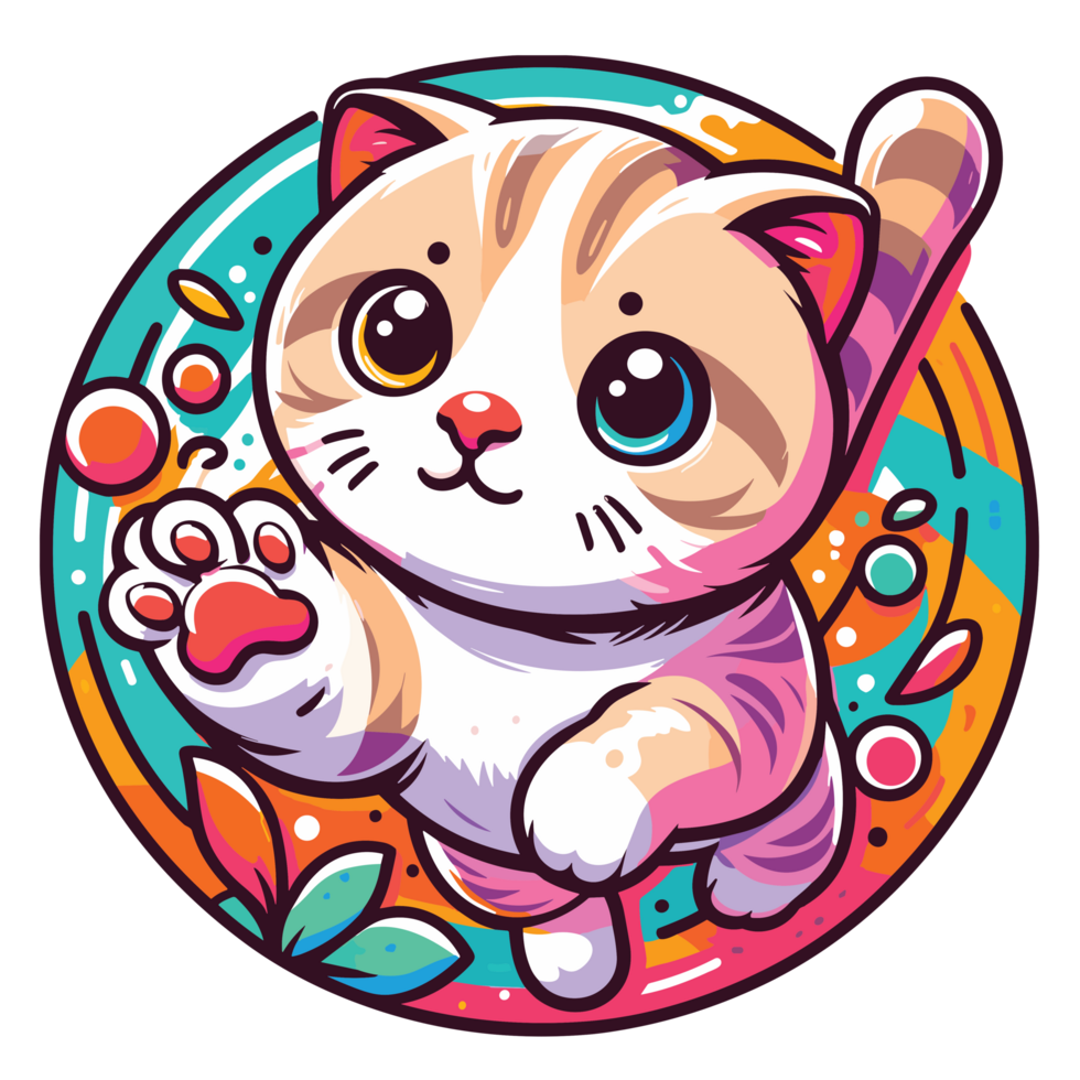 Beautiful Cat Clipart - Ai Generative png