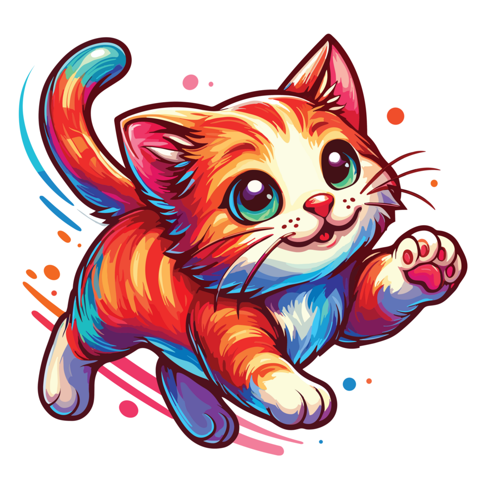 Beautiful Cat Clipart - Ai Generative png