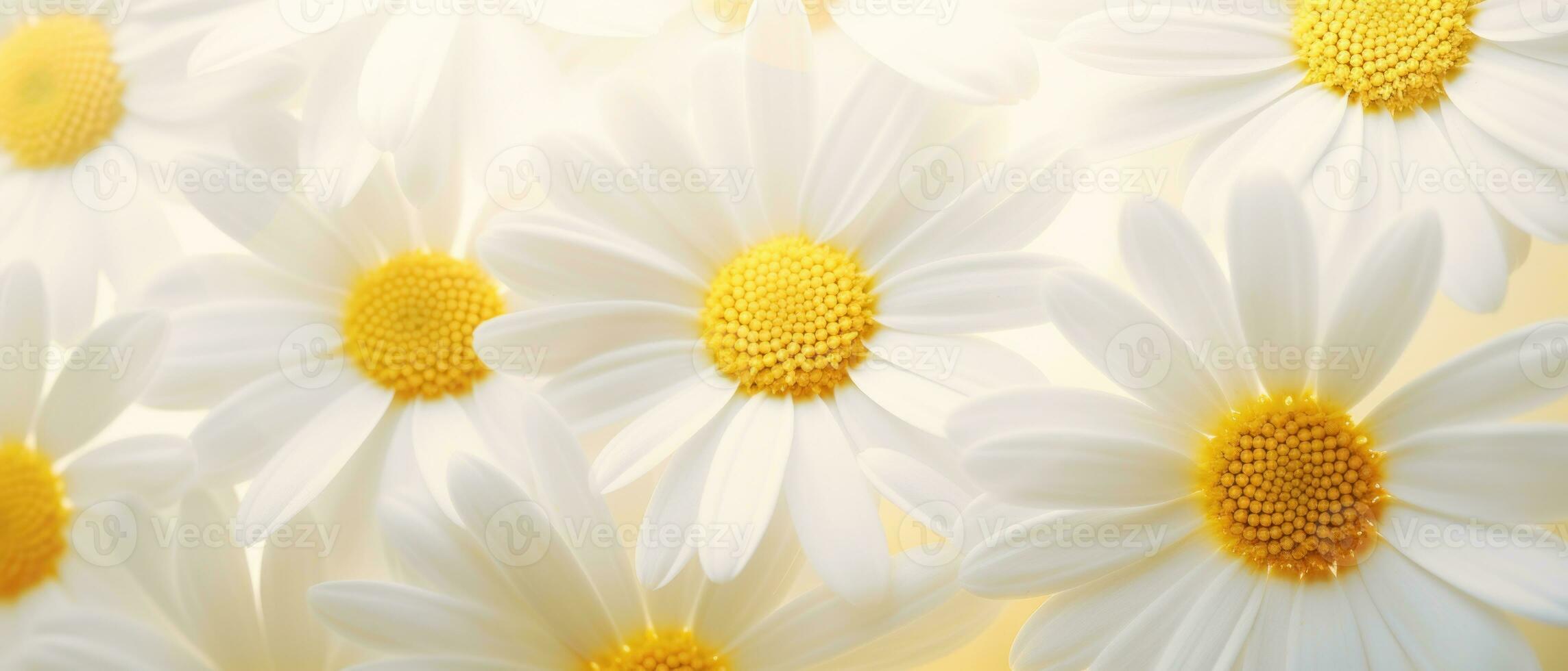 Stunning macro of a daisy. AI Generative photo