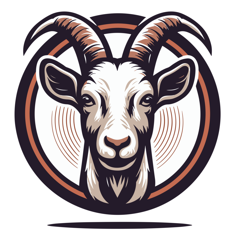 Beautiful Mountain Goat Clipart - Ai Generative png