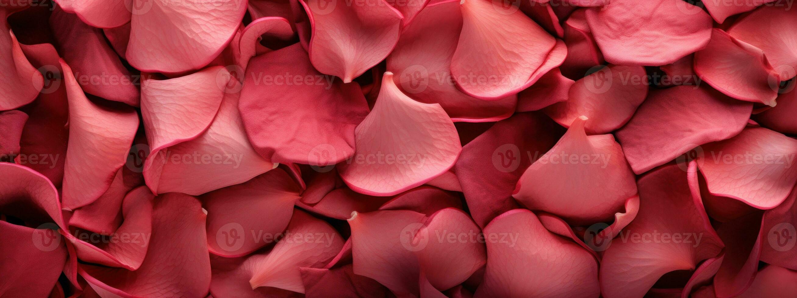 Delicate macro shot of a pink rose petals surface. AI Generative photo